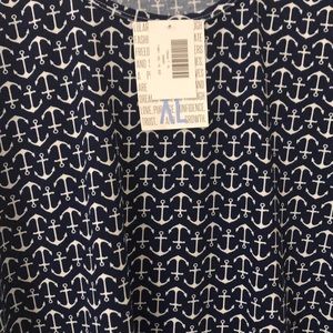 Lularoe Classic t XL ANCHORS brand new with tags